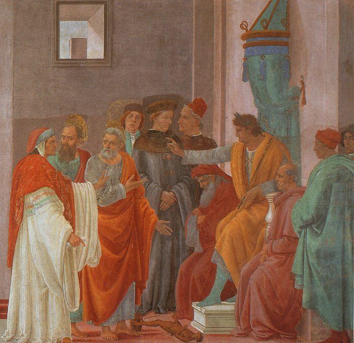 Filippino Lippi Disputation with Simon Magus oil painting picture